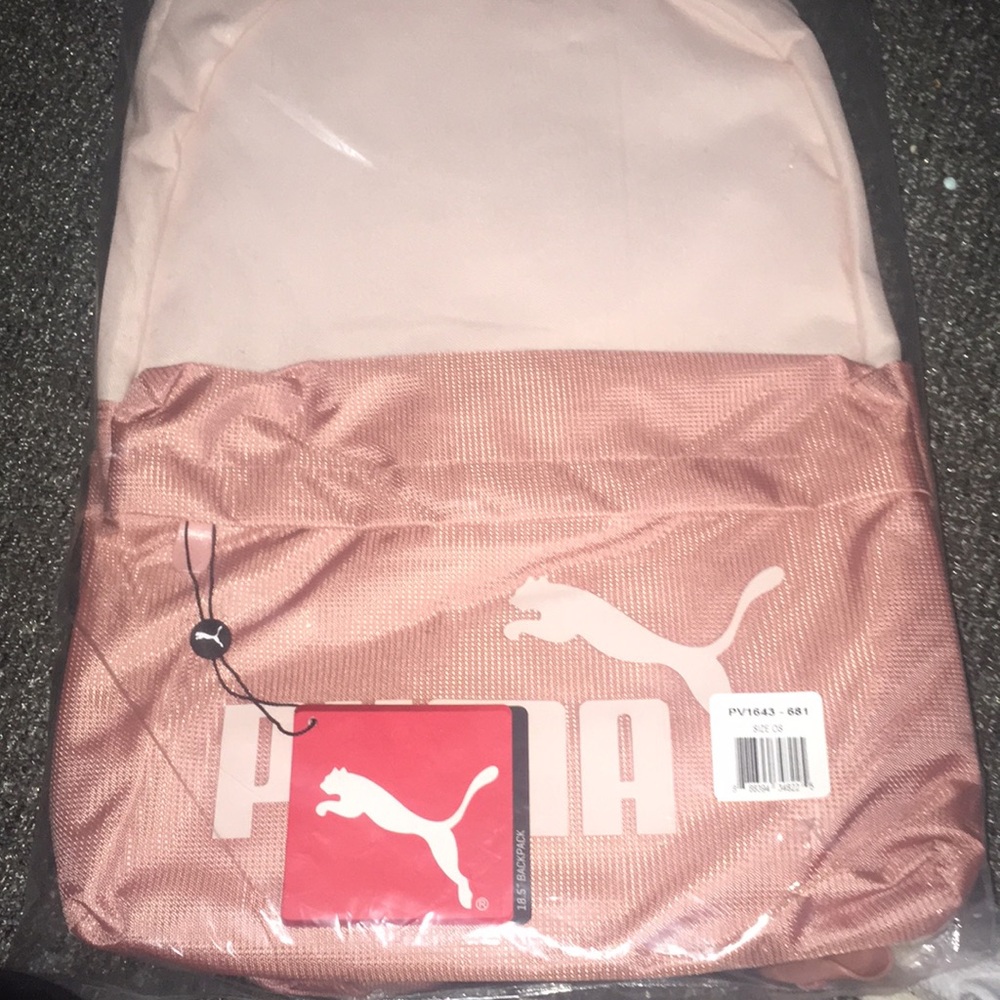 Puma pink/nude backpack